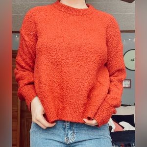 Cozy red sweater